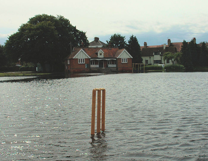Brasenose pitch flooded
